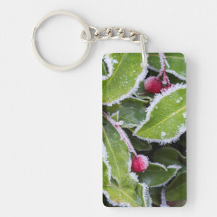 Us, Wa, Bainbridge Island. Early Morning Frost Keychain