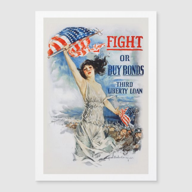 US War Bonds Fight Buy Third Liberty Loan WWI (Front)