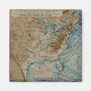 US Weather Map Magnet