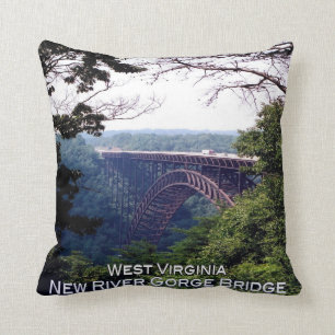 US West Virginia - New River Gorge Bridge - Throw Pillow