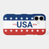 USA 1776 2026 250e anniversaire Rouge Blanc Bleu