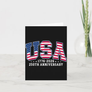 Usa 1776-2026 250th anniversary 4th of july card