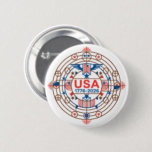USA 1776-2026 2 INCH ROUND BUTTON