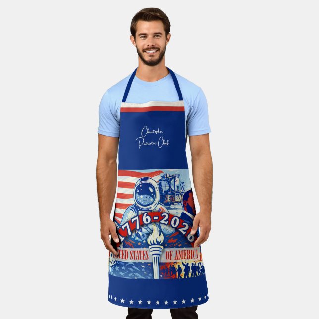 USA 1776-2026 Commemorative Personalized  Apron (Worn)