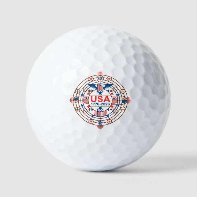 USA 1776-2026 GOLF BALLS (Front)