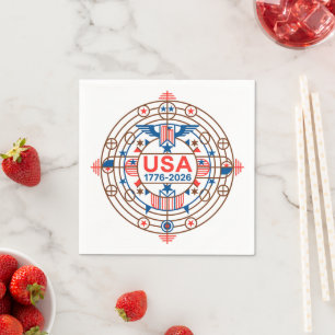 USA 1776-2026 NAPKIN
