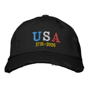 USA 1776-2026 Semiquincentennial Embroidered Hat