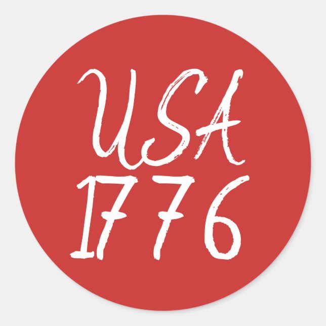 USA 1776 Sticker (Front)