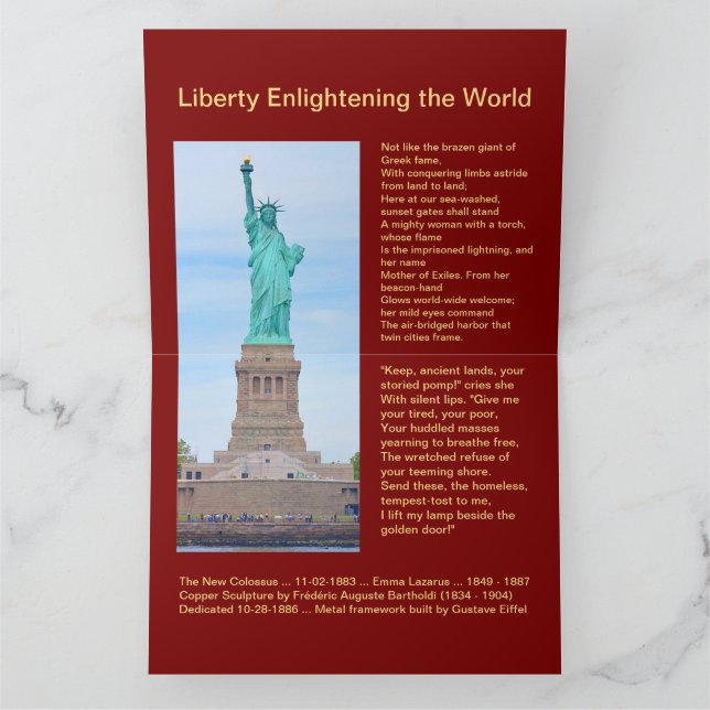 USA 1895 $5 Liberty Half Eagle Note Card (Inside)