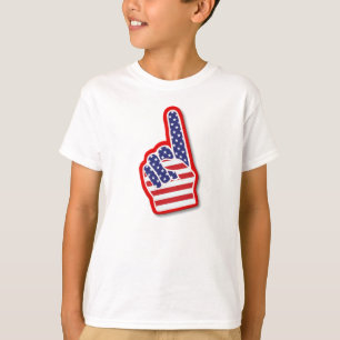 USA #1 Foam Hand/4th Of July T-Shirt