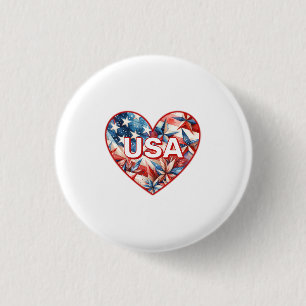 USA  1 INCH ROUND BUTTON