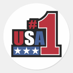 USA #1 stickers