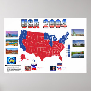 USA 2004 Presidential Election Poster
