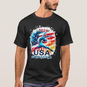 Usa 2024 Games United States Gymnastics America 20 T-Shirt