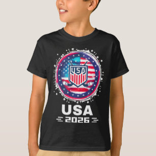 Usa 2026 Hockey American Flag Women Men Kids Hocke T-Shirt