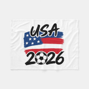 USA 2026 Soccer Design Fleece Blanket