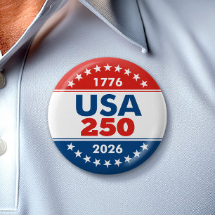 USA 250 - America's Birthday Classic - 1776-2026 2 Inch Round Button