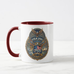 USA 250 Commemorative Coffee Mug - Limited Edition