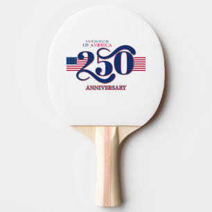 USA 250 Patriotic Ping Pong Paddle  