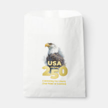 USA 250: Watercolor Eagle & Gold