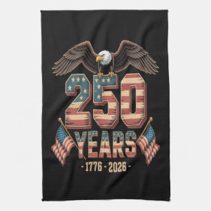 USA 250 Years 250th Anniversary Flag US Kitchen Towel