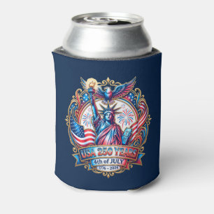 USA 250 years 4th of July 1776-2026 Can Cooler