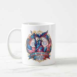 USA 250 years 4th of July 1776-2026 Coffee Mug