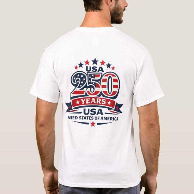 USA 250 Years Emblem T-Shirt (Back)
