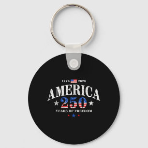 Usa 250 Years Of Dom 1776 2026 Aamericas 250th Keychain