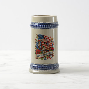 USA 250 Years of Freedom Celebration Beer Stein