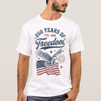 USA 250 Years of Freedom Eagle T-Shirt