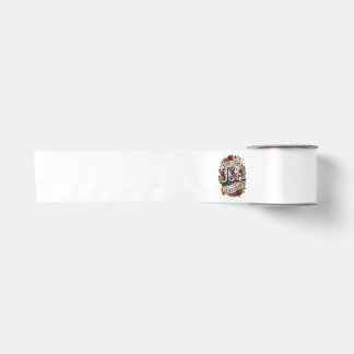 USA 250 Years of Freedom Floral Americana Satin Ribbon