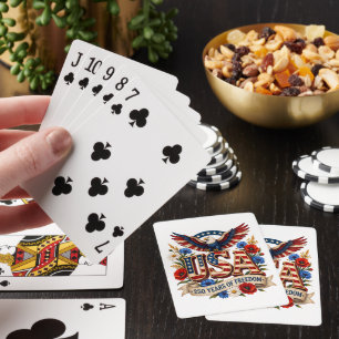 USA 250 Years of Freedom Playing Cards