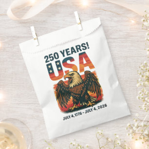 USA 250 Years – Patriotic Bald Eagle July 4th 2026 Favour Bag