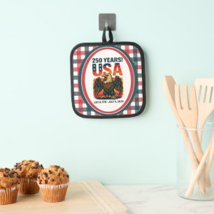 USA 250 Years – Patriotic Bald Eagle July 4th 2026 Pot Holder