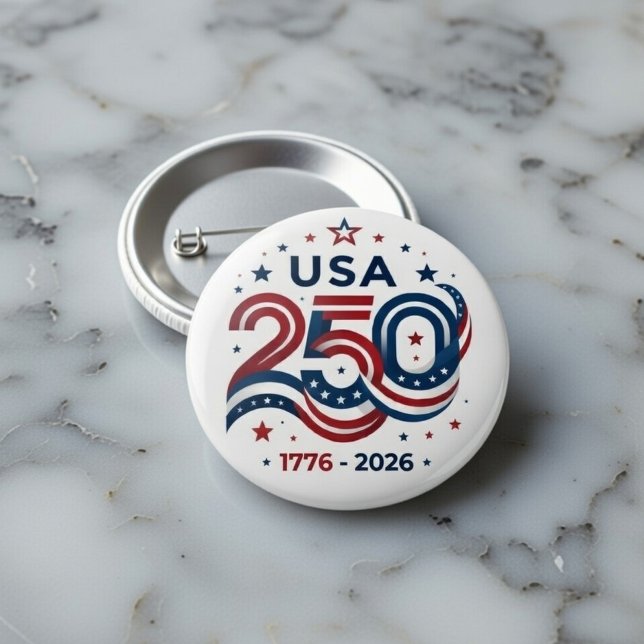 USA 250th 1776-2026 3 Inch Round Button (Creator Uploaded)