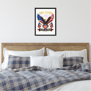 USA 250th Anniversary 1776-2026 Canvas Print