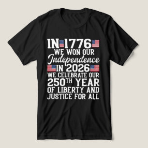 USA 250th Anniversary 1776-2026 Independence Day Tri-Blend Shirt