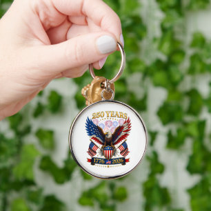 USA 250th Anniversary 1776-2026 Keychain