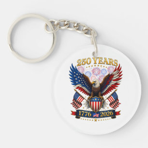 USA 250th Anniversary 1776-2026 Keychain