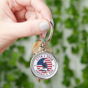 USA 250th Anniversary 1776-2026 Keychain
