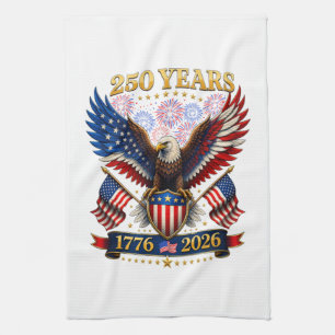 USA 250th Anniversary 1776-2026 Kitchen Towel