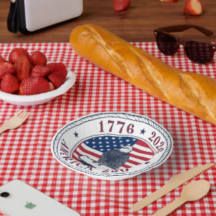 USA 250th Anniversary 1776-2026 Paper Plate