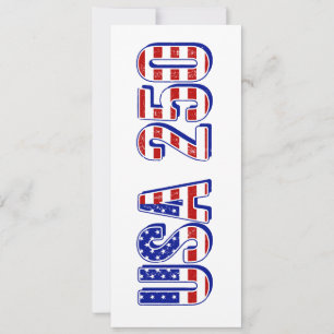 USA 250th Anniversary 1776-2026 Patriotic American Holiday Card