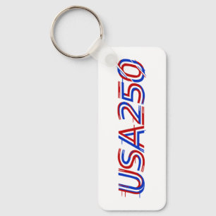 USA 250th Anniversary 1776-2026 Patriotic American Keychain