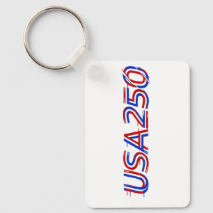 USA 250th Anniversary 1776-2026 Patriotic American Keychain