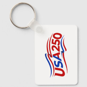 USA 250th Anniversary 1776-2026 Patriotic American Keychain