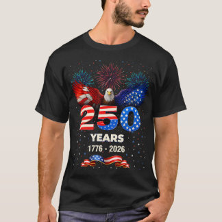 Usa 250Th Anniversary 1776 2026 Patriotic Eagle T-Shirt
