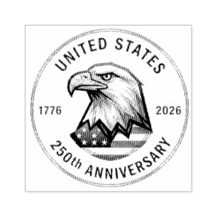 USA 250th Anniversary 1776-2026 Rubber Stamp