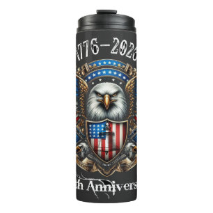  USA 250th  Anniversary 1776 2026 Thermal Tumbler